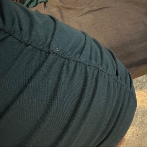 Teal ruched dress - size 2 in James Perse (normal size 6 or medium) - Picture 3 of 3